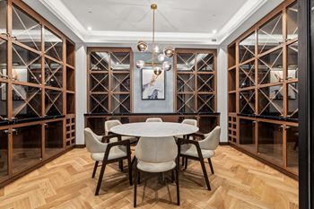 Bright dining area